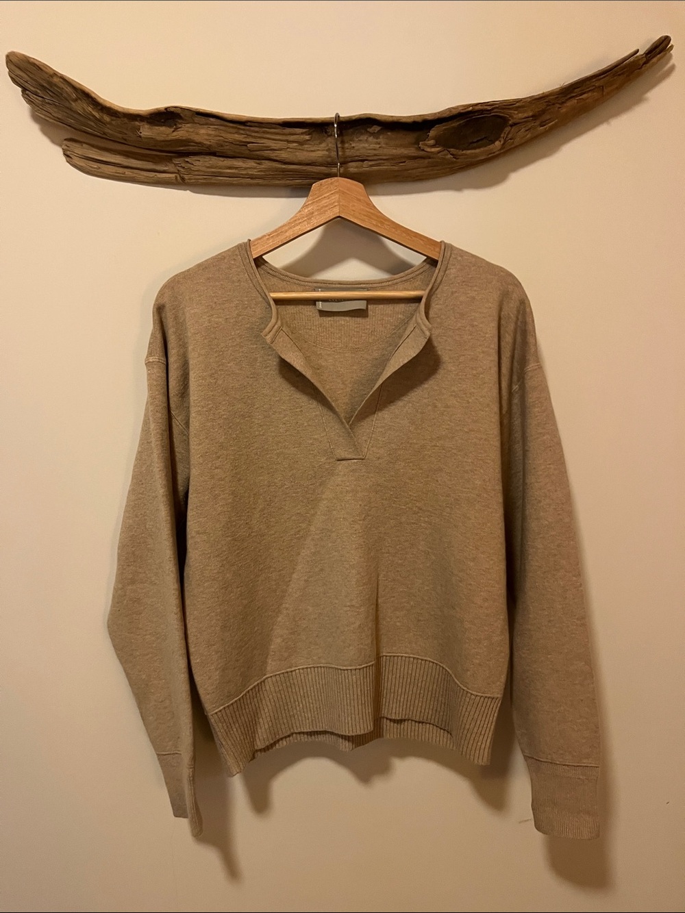 Everlane Henley Wool Cotton Blend Sweater